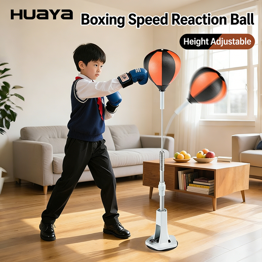 Standing boxing training equipment, standing sandbag training equipment, roly-poly sandbag, inflatable reaction ball, for children and adults.