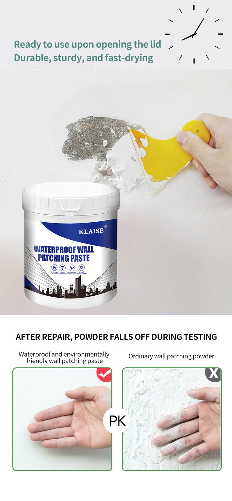 KLAISE® Waterproof Free shipping Wall Repair Paste