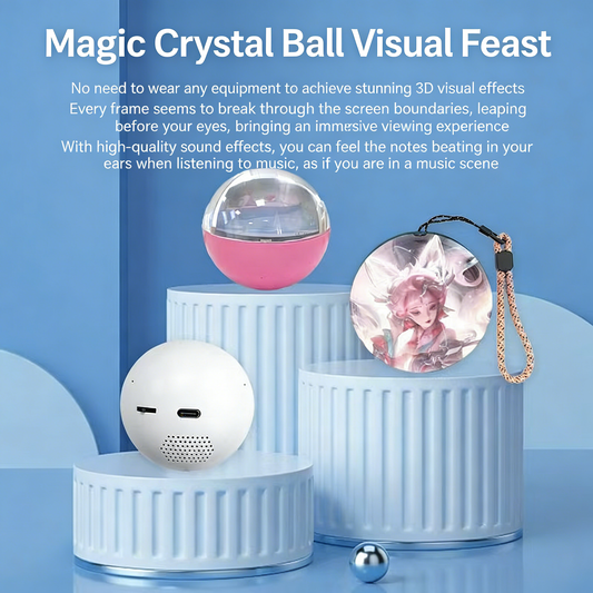 Support ball, birthday gift, electronic ball, video custom playback, memory crystal ball, magic crystal ball.