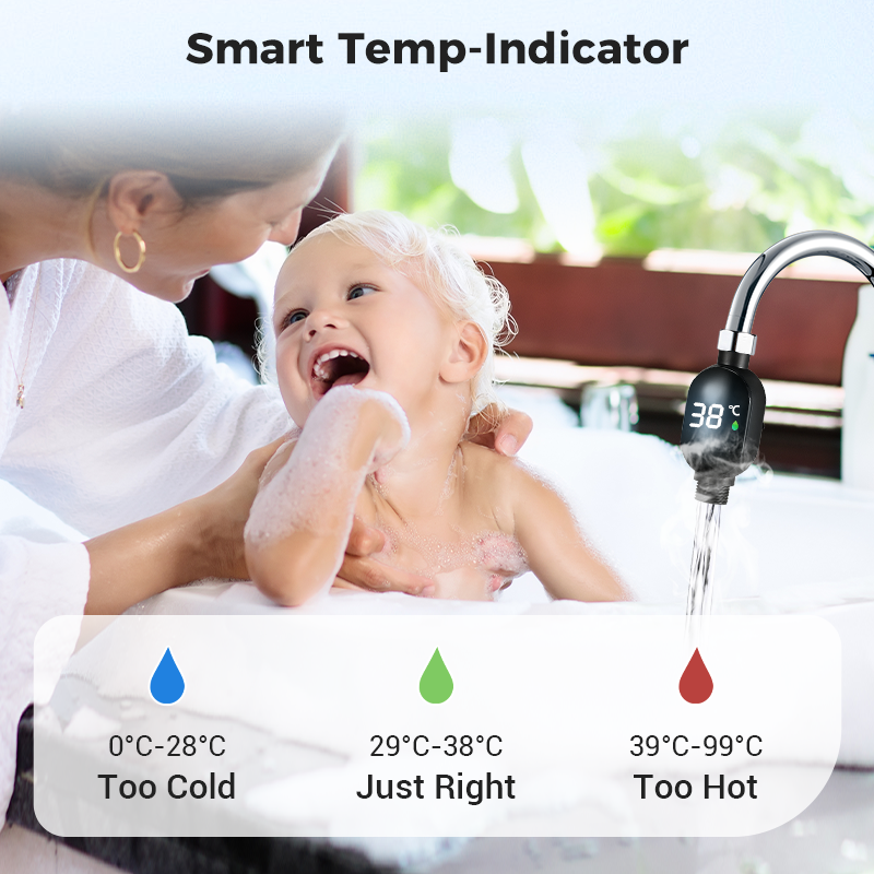🌡️ Shower Thermometer - Instant Digital Display, Waterproof & Easy Install for Safe Bathing 👶📦
