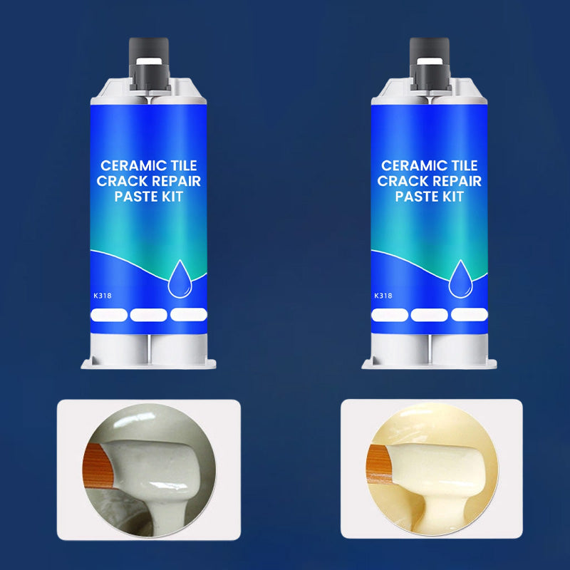 🪒KLAISE® Worry-Free Helper🏗！Ceramic Tile Crack Repair Paste Kit