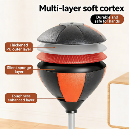 Standing boxing training equipment, standing sandbag training equipment, roly-poly sandbag, inflatable reaction ball, for children and adults.