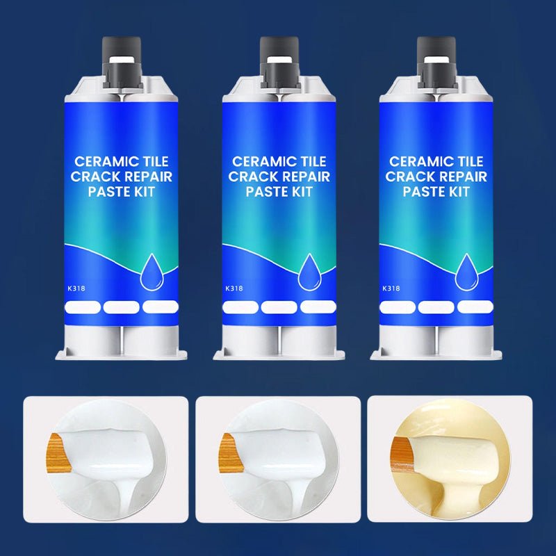 🪒KLAISE® Worry-Free Helper🏗！Ceramic Tile Crack Repair Paste Kit