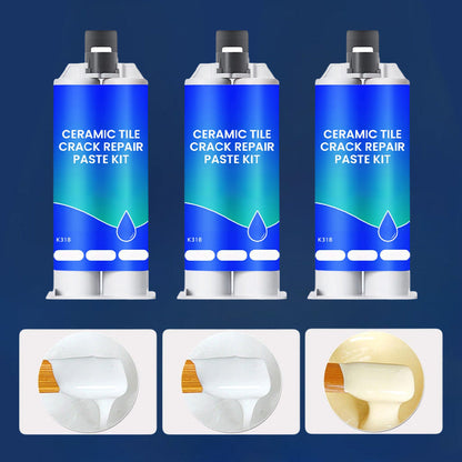🪒KLAISE® Worry-Free Helper🏗！Ceramic Tile Crack Repair Paste Kit