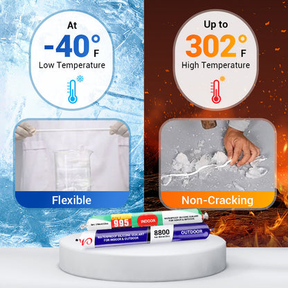 🔥2025 New Upgrades🔥Waterproof Silicone Sealant for Indoor & Outdoor