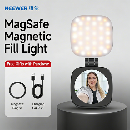 Panda Lamp Magnetic Phone Fill Light Beauty Flip Extended Shooting Video