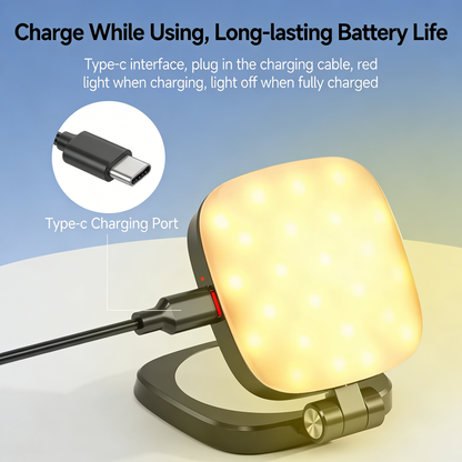 Panda Lamp Magnetic Phone Fill Light Beauty Flip Extended Shooting Video