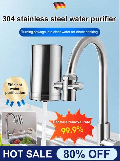 PVZXR🔥 Installation-free Stainless Steel Household Faucet Water Purifier