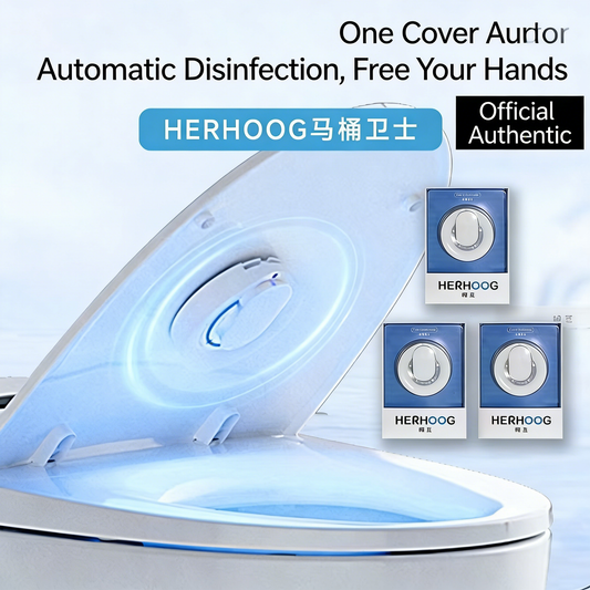 HERHOOG Toilet Seat Guardian: Fully Automatic Disinfection, Odor Removal, and UV Sterilization Device