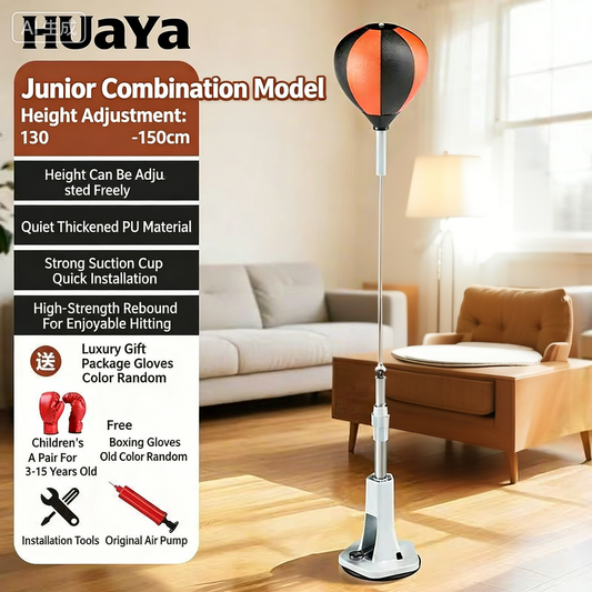 Standing boxing training equipment, standing sandbag training equipment, roly-poly sandbag, inflatable reaction ball, for children and adults.