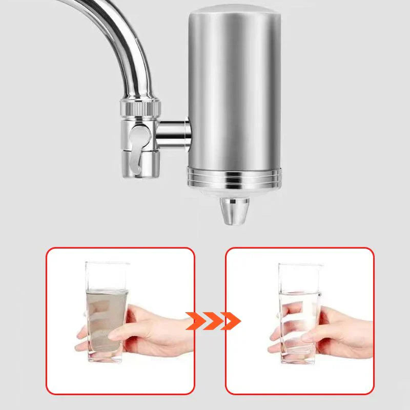 PVZXR🔥 Installation-free Stainless Steel Household Faucet Water Purifier