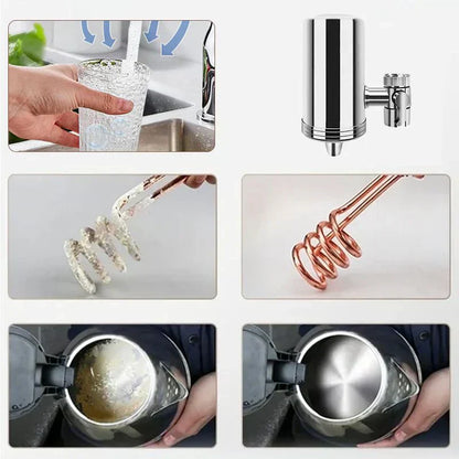 PVZXR🔥 Installation-free Stainless Steel Household Faucet Water Purifier