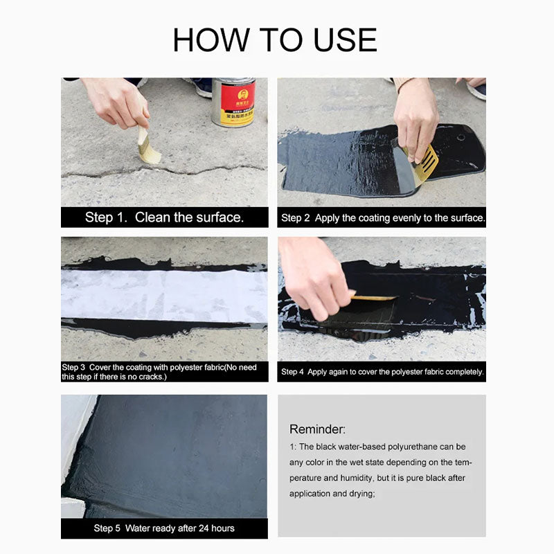 🏠Polyurethane Waterproofing and leak repair Eco-friendly coating