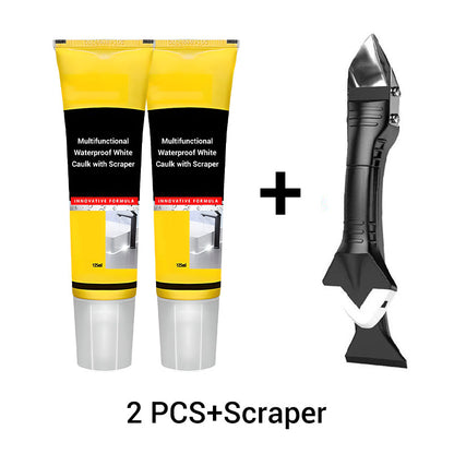 💥Multifunctional Waterproof White Caulk with Scraper