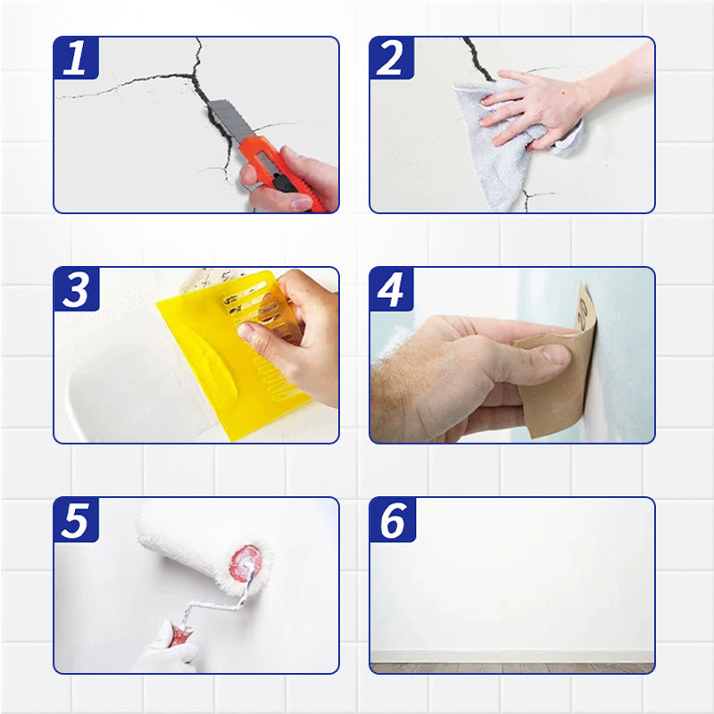 ⏳Time-limited 50% OFF⏰Elastic Crack Resistant Wall Repair Paste