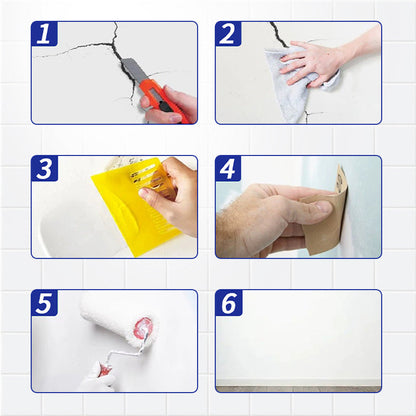 ⏳Time-limited 50% OFF⏰Elastic Crack Resistant Wall Repair Paste