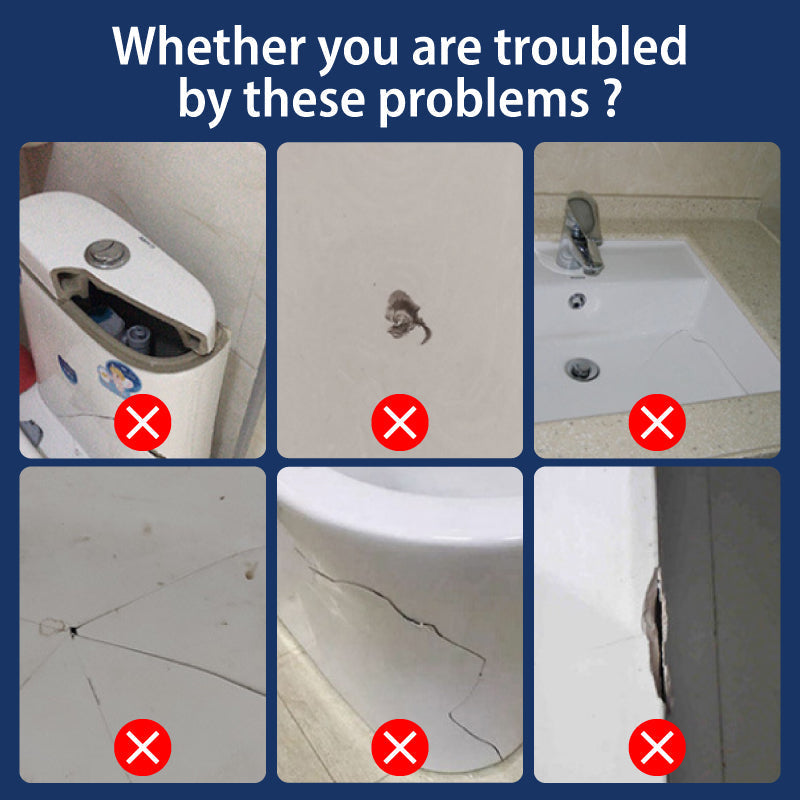 🪒KLAISE® Worry-Free Helper🏗！Ceramic Tile Crack Repair Paste Kit