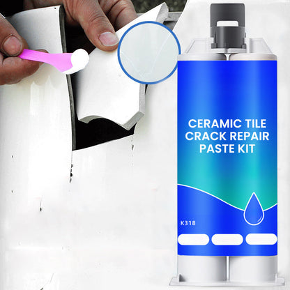 🪒KLAISE® Worry-Free Helper🏗！Ceramic Tile Crack Repair Paste Kit