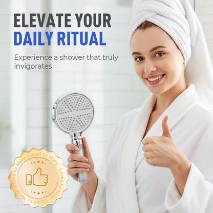 6-Mode High Pressure Handheld Shower Head with Filter